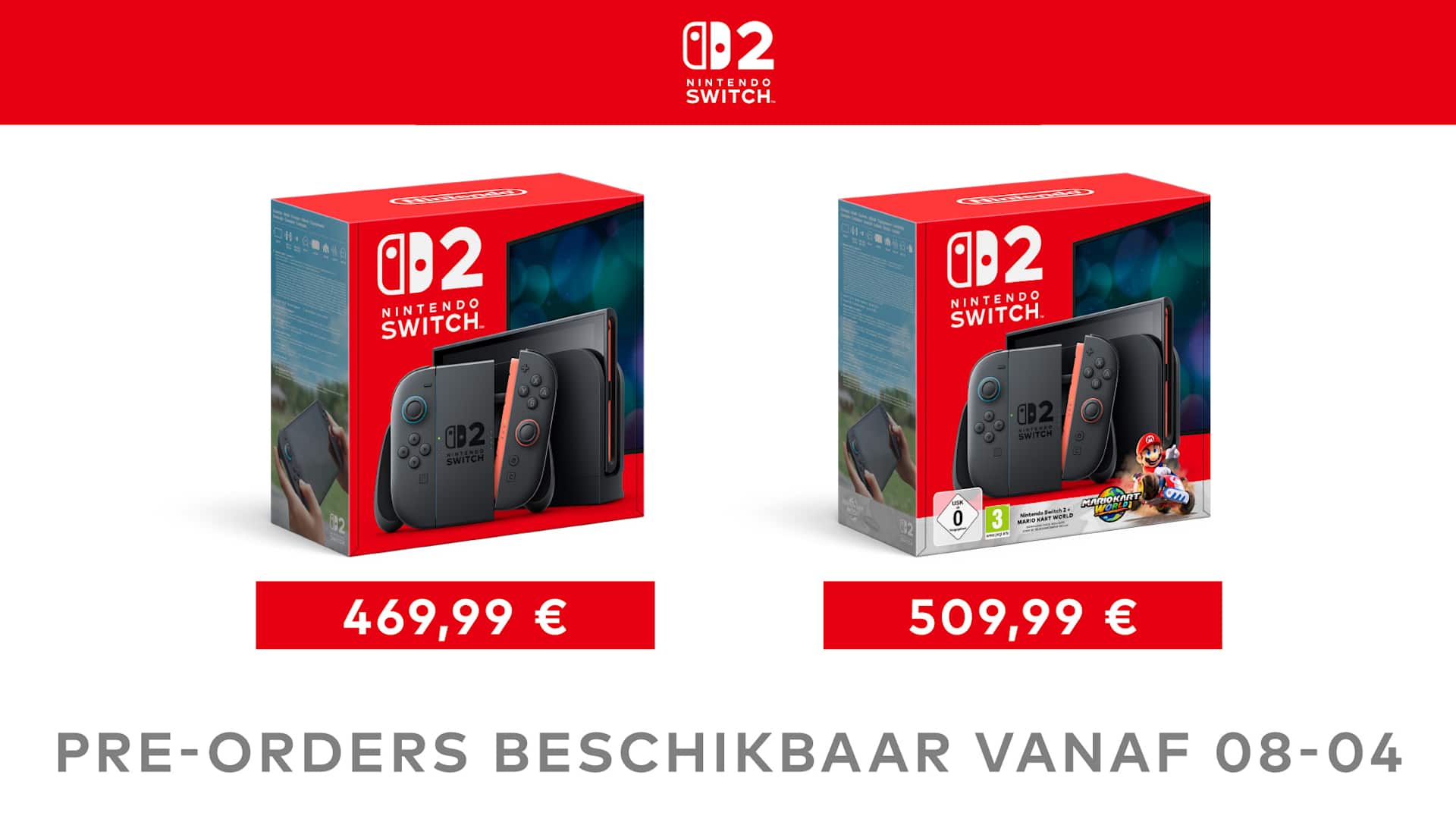 Pre-orders voor Nintendo Switch 2-systemen zijn vanaf 8 april beschikbaar in de My Nintendo Store